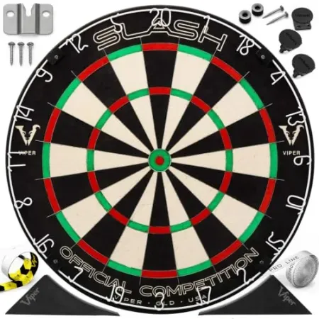 Viper by GLD Products Slash Regulation Bristle Sisal Steel Tip Dartboard