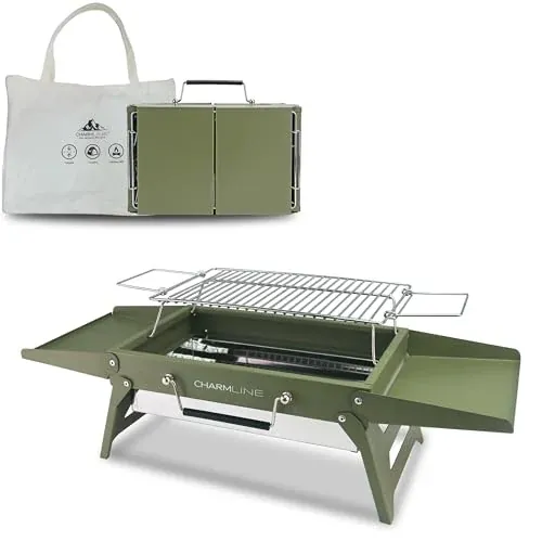 Charmline 14 x 9 inches Small Portable Charcoal BBQ Grill