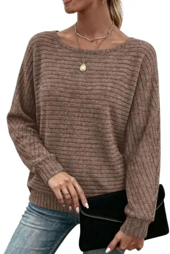 Long Sleeve Crewneck Tunic Tops