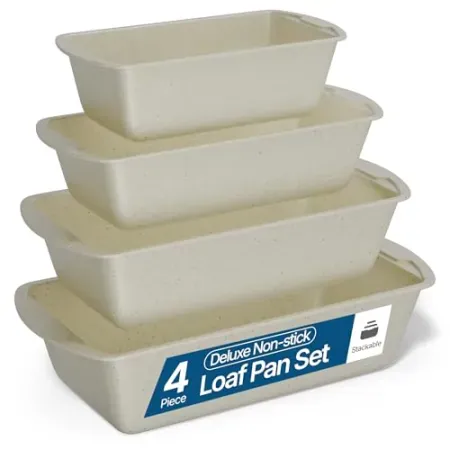 4-Piece Bakkenmaster Nonstick Carbon Steel Loaf Pan Set