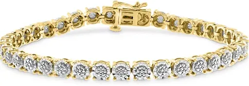 Effy Diamond Tennis Bracelet 1/4 ct. t.w. in Gold Over Sterling Silver