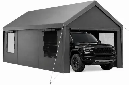 Velway 12' x 20' Carport Canopy & Portable Garage