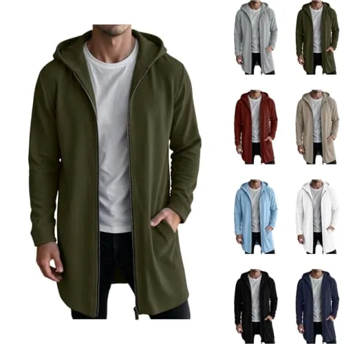 Lightweight Hooded Long Jackets