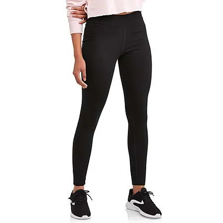 Athletic Works Women's DriMore Mid-Rise Ankle Leggings (Black or Indigo)