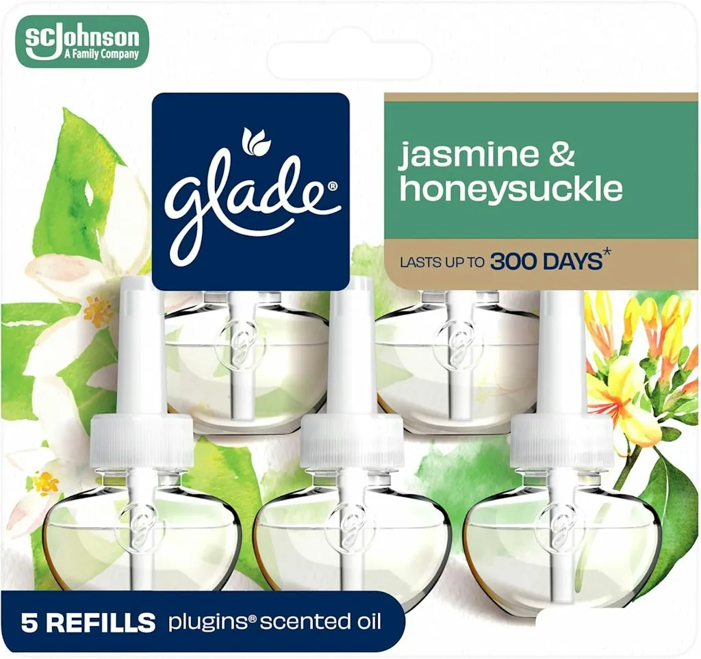 Glade PlugIns Jasmine & Honeysuckle Air Freshener Refills 5-Pack