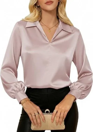 GRACE KARIN 2026 Satin Silk Blouses for Women