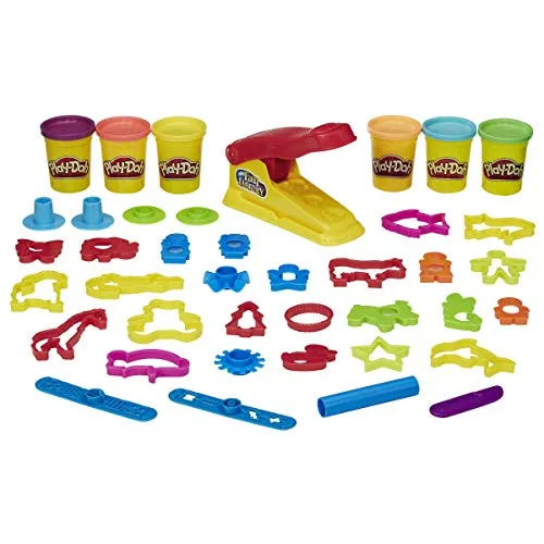 Play-Doh Fun Factory Deluxe Set 31 Tools & 6 Cans