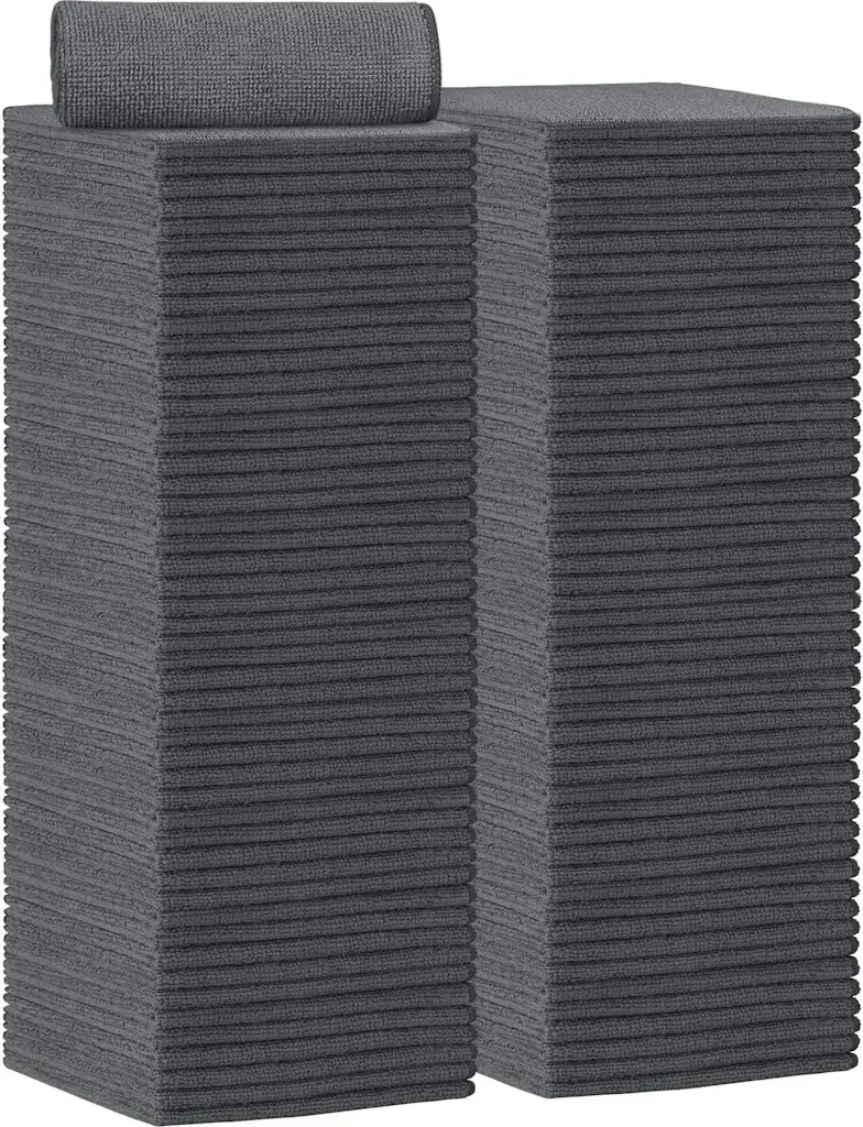 Aidea Gray Microfiber Cleaning Cloth 100-Pack