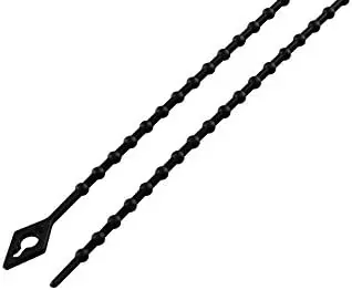 100-Count 6" South Main Hardware Releasable Beaded 18lb Cable Ties