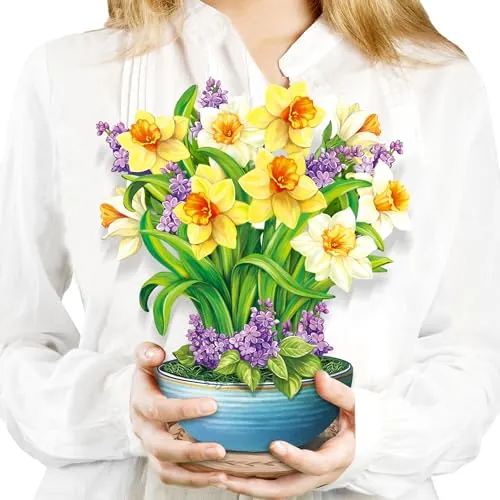 Airpark 3D Paper Pop Up Flower Bouquet Card