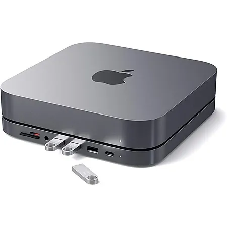 Satechi 6-in-1 USB-C Aluminum Stand & Hub for Mac mini M1 / M2