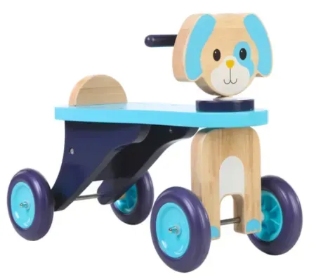 Dynacraft Wooden Puppy Push Ride-on Toy for Toddlers