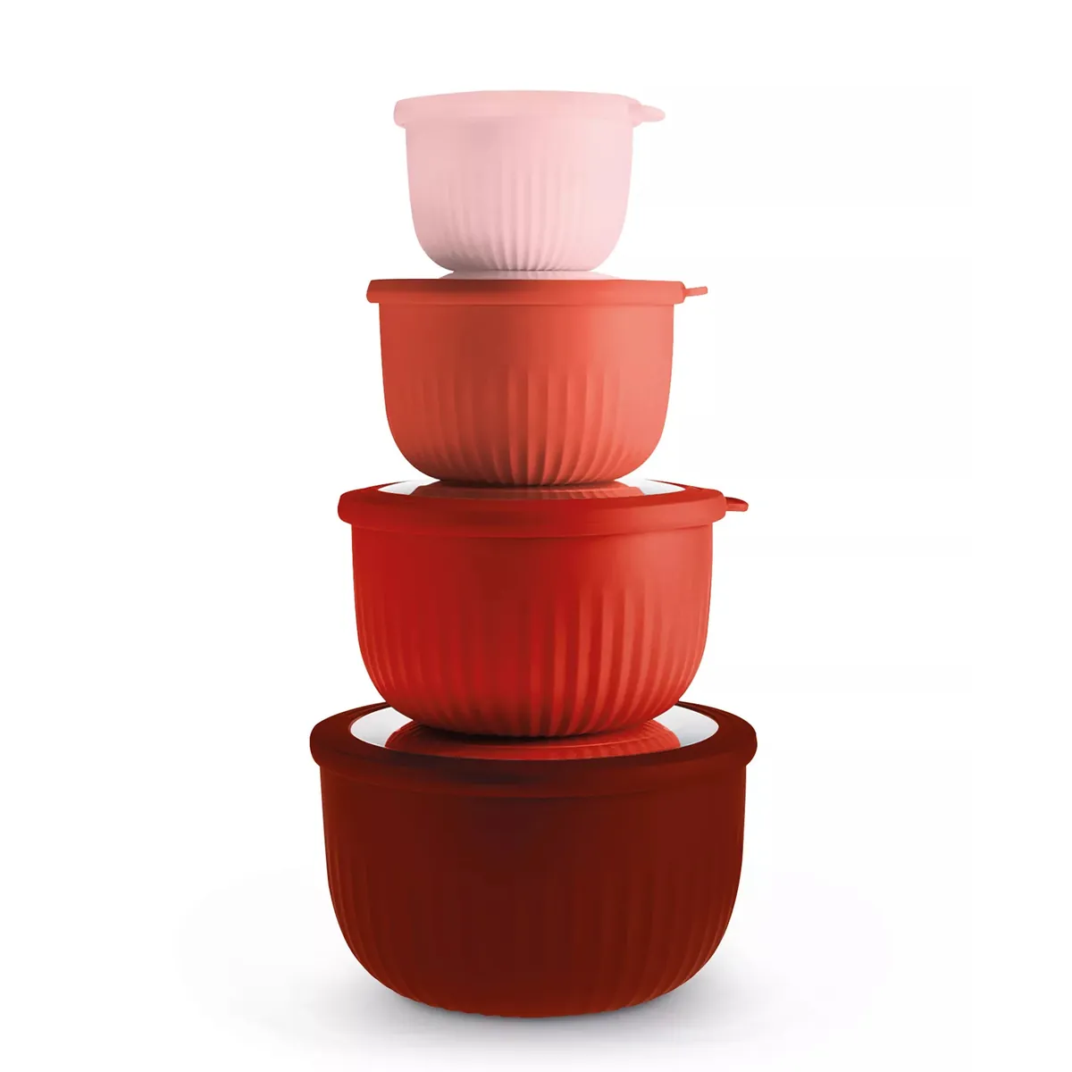 Art and Cook 8-Piece Round Nesting Bowl Set with Lids