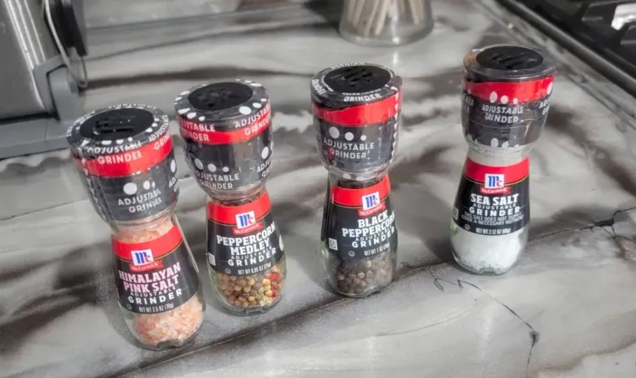 McCormick Salt & Pepper Grinder 4-Count Variety Pack