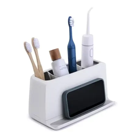 YouCopia The Ledge 3-Slot Toothbrush Holder w/ Smartphone Stand
