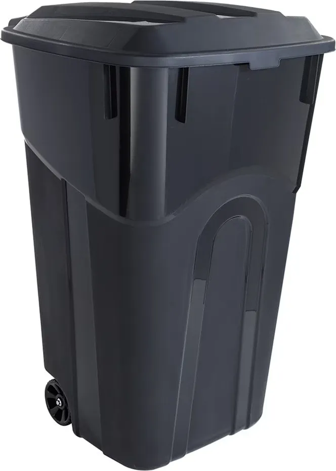 Hyper Tough 32-Gallon Wheeled Heavy-Duty Plastic Garbage Can