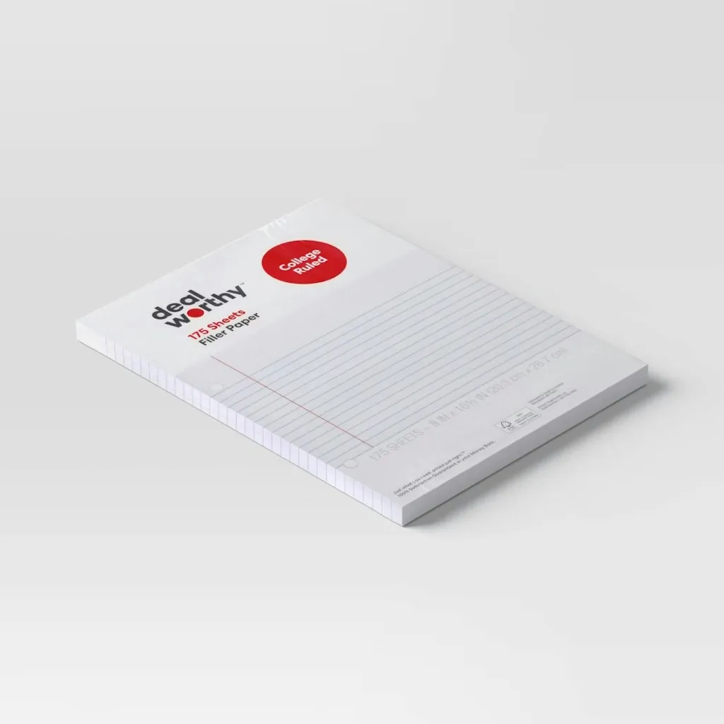 Dealworthy 175-Count College Ruled Loose Leaf Paper: 89 cents + free shipping w/