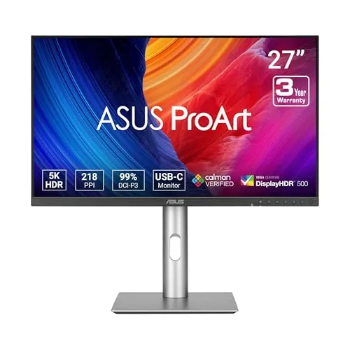 27" ASUS ProArt PA27JCV 5K HDR Professional Monitor