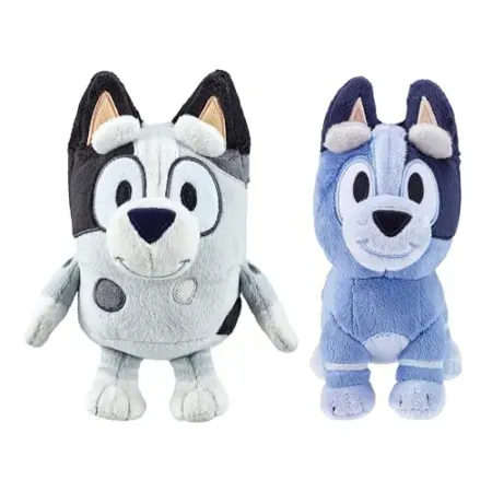 Bluey Muffin & Socks 7" Matching Stuffed Animals Plush Set