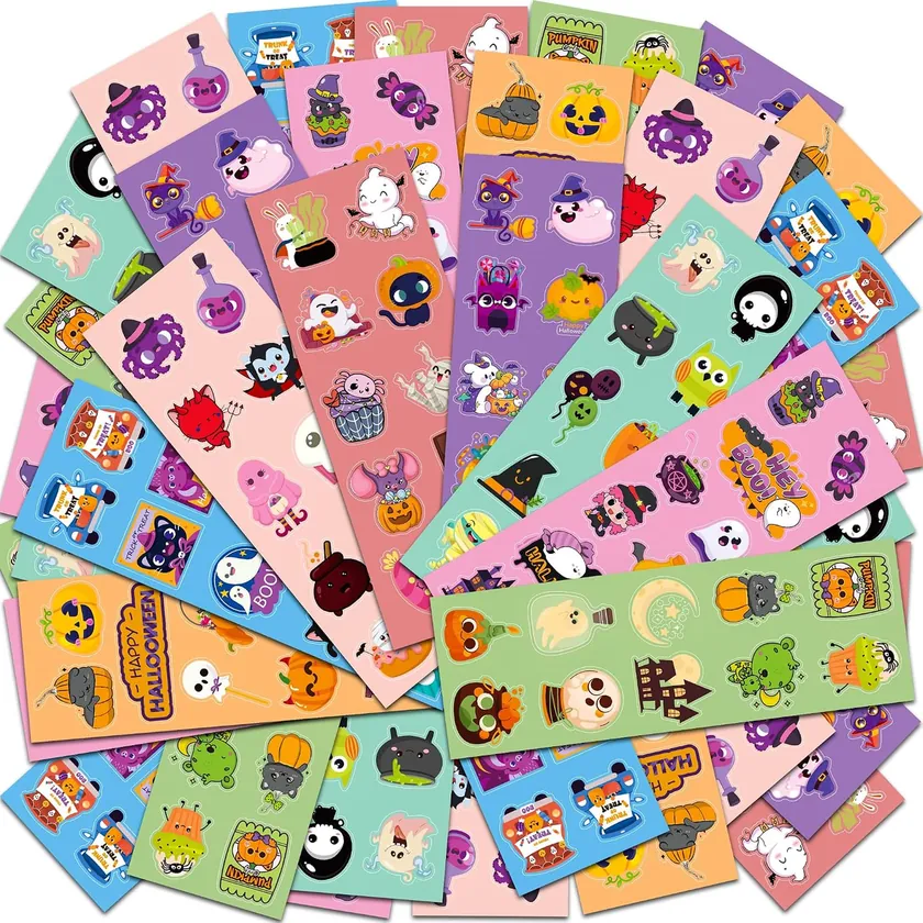 HSHFAMIIY Halloween Stickers 400-Pieces