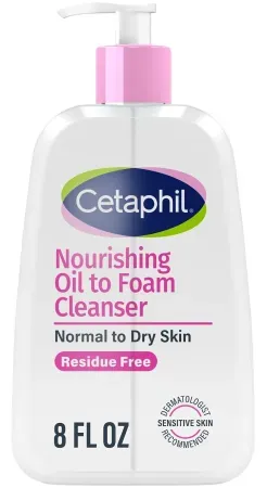 8oz Cetaphil Nourishing Oil to Foam Facial Cleanser