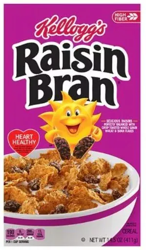 Kellogg's Raisin Bran Original Cereal 14.5 oz (2-Pack)
