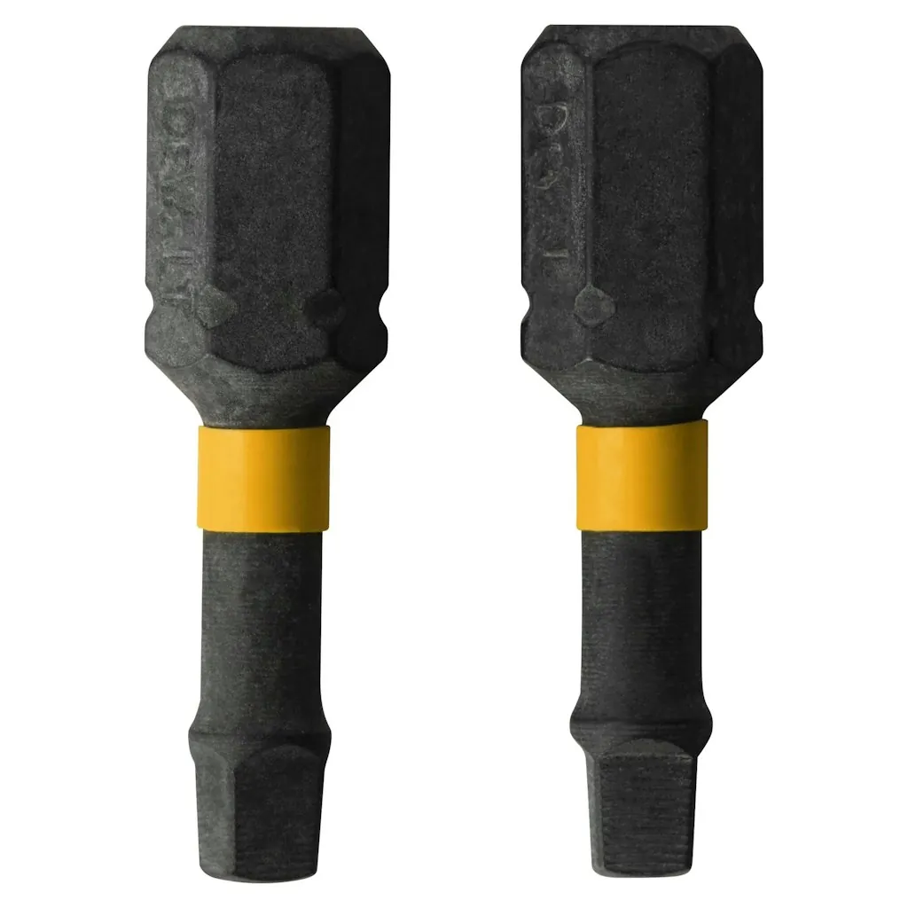 DeWalt FlexTorq 1/4" x 1" Square/Robertson Impact Driver Bit 2-Pack: 98 cents + free shipping