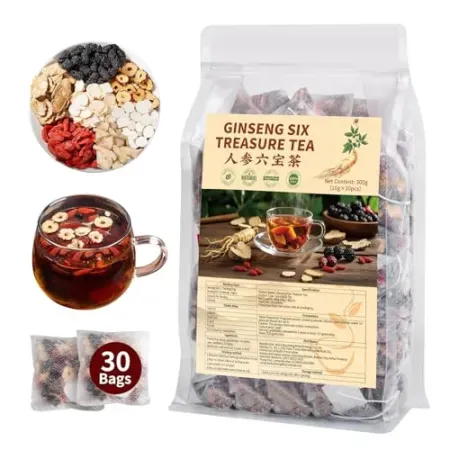 30-Count Solisleaf Ginseng Six Treasure Herbal Tea Bags