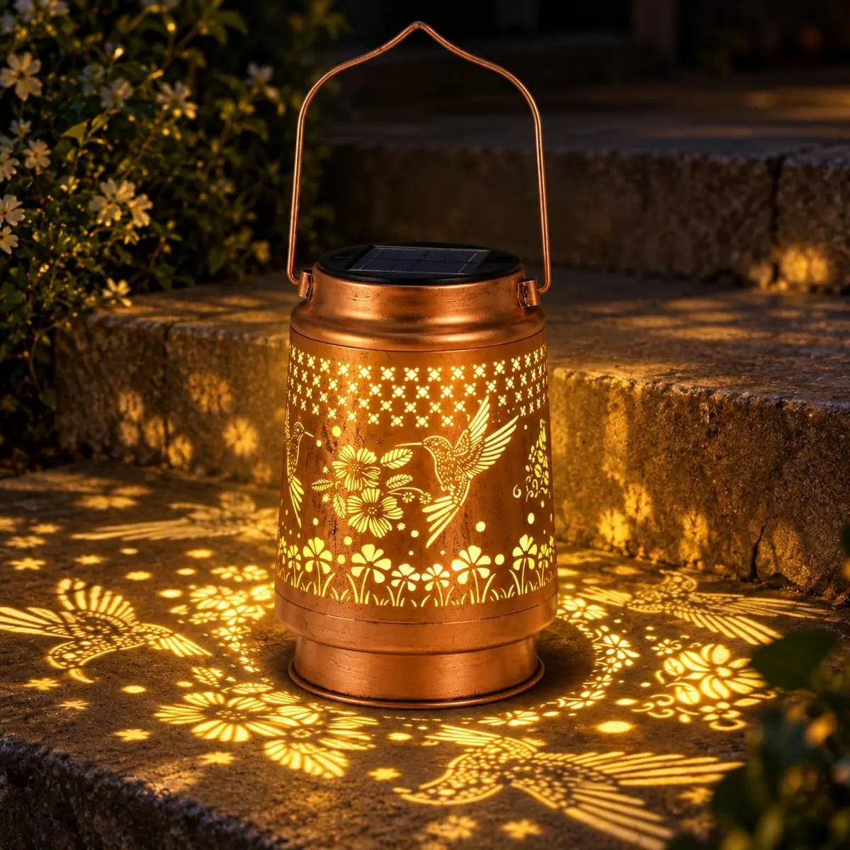 QPPDER Solar Hanging Lantern
