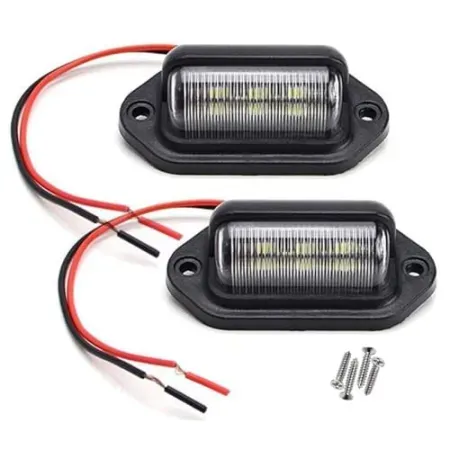 2-Pack Jedew 12V 6-LED License Plate Light