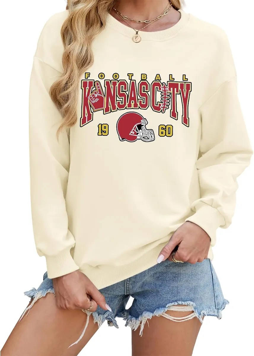 KIEKIECOO Kansas City Football Women’s Sweatshirt