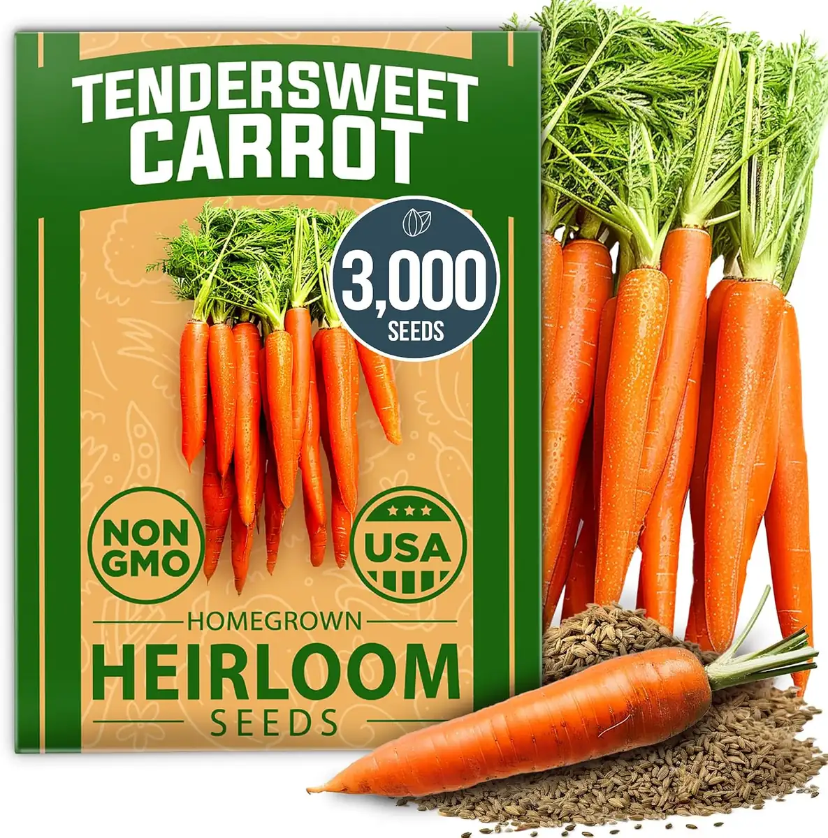 Home Grown Tendersweet Carrots Seeds