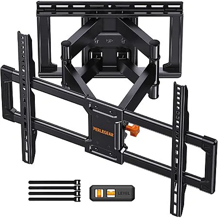 Perlegear Full Motion TV Wall Mount for 42-90" TVs (Holds up to 132-lbs)