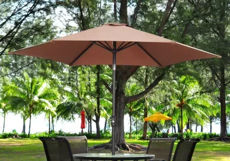 Ainfox 9' Patio Umbrella with Push Button Tilt & Crank