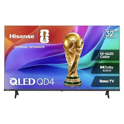 Hisense 32" 720p Hi-QLED Smart Roku TV