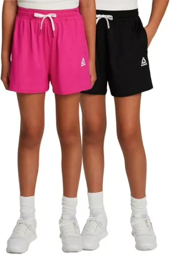 Reebok Girl’s Athletic Balance Gym Short 2-Pack