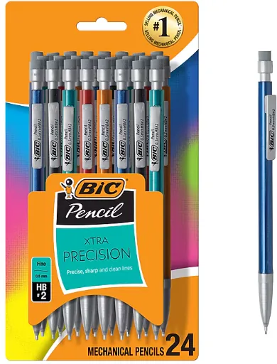 BIC Xtra Precision Mechanical Pencils, 0.5mm, 24-Pack