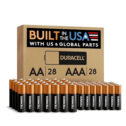 Duracell Coppertop AA + AAA Batteries, 56 Count, 12-Year Shelf Life