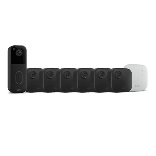 Blink Video Doorbell & Two Outdoor 4 Cameras w/ Doorbell System (Sync XR Module)