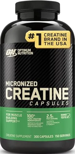 Optimum Nutrition Micronized Creatine Monohydrate Capsules 300 Count