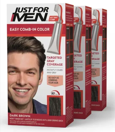 3-Pack Just For Men Easy Comb-In Hair Color