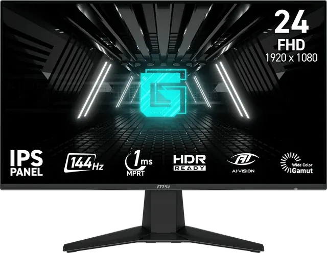 MSI 23.8" G242LW (1920x1080) HDMI DP 144Hz 1ms FreeSync IPS Gaming Monitor