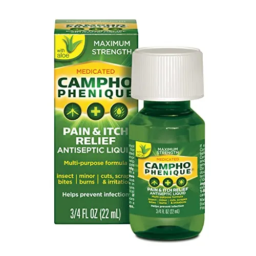 Campho Phenique Maximum Strength Antiseptic Liquid w/ Aloe 0.75-Oz