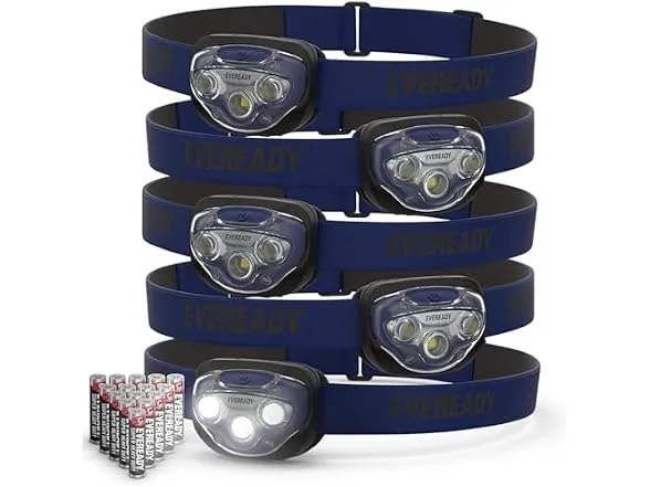 Eveready Pro200 LED Headlamp 5-Pack