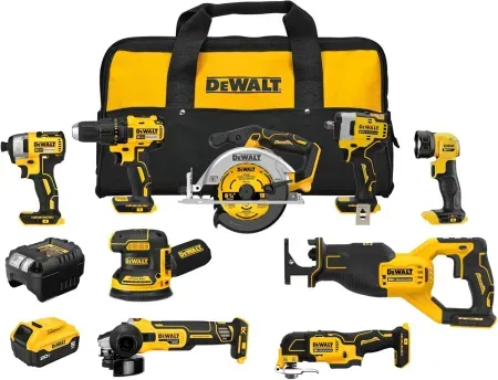 9-Piece DEWALT 20V MAX Brushless Power Tool Set