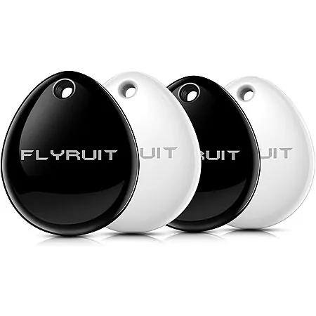Prime Members: 4-pk FLYRUIT Find My Certified Bluetooth Tracker Tags (iOS Only)