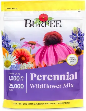 Burpee Wildflower Seeds 25,000 Bulk 18-Variety Pollinator Mix