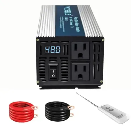 WZRELB 600W Pure Sine Wave Inverter 12V DC to 110V 120V AC Power Converter