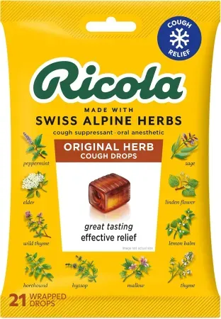 21-Count Ricola Original Cough Drops