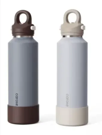2-Pack 20oz Carote One-Click-Open Insulated Stainless Steel Water Bottle